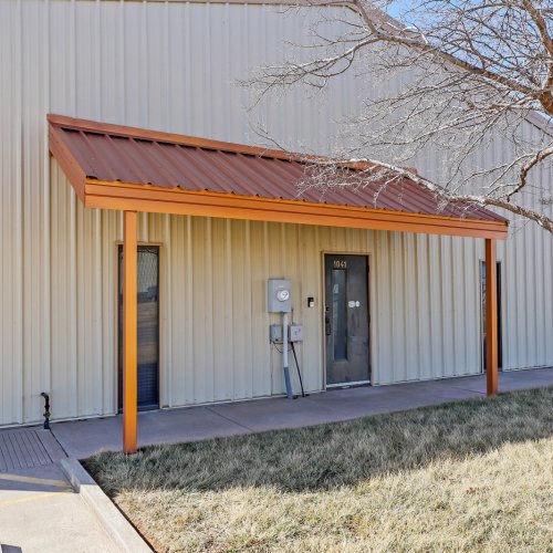 Covered and secure entrance.