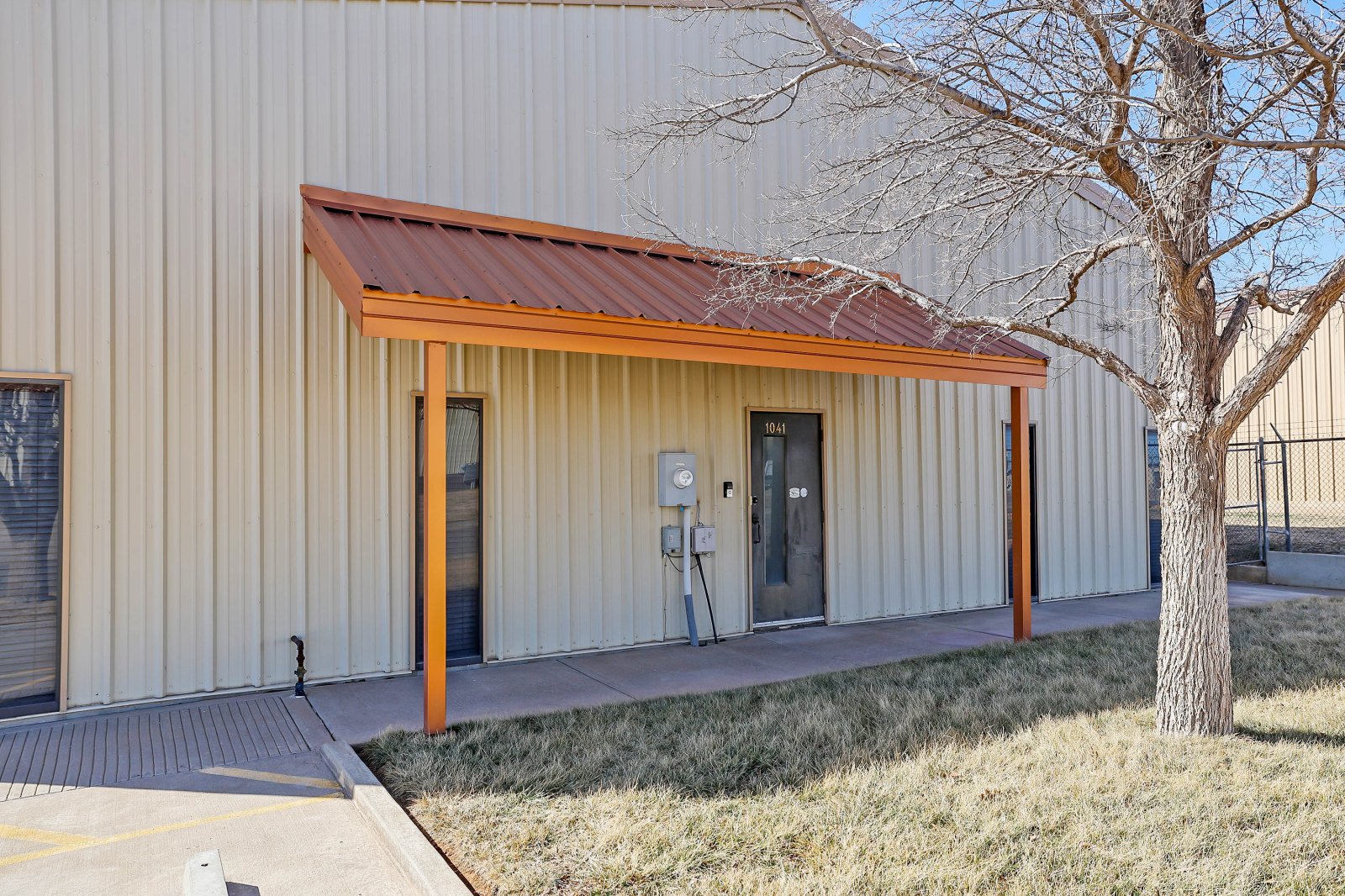 Covered and secure entrance
